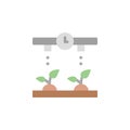 Timer, watering, smart icon. Simple color vector elements of automated farming icons for ui and ux, website or mobile application