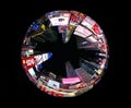 Times Circle in New York City Shot with Fisheye Lens