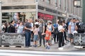 Times Square ,is a busy tourist intersection of neon art and commerce and is an iconic street of New York City and America.