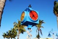 Times Square clock, Estero Island, Florida Royalty Free Stock Photo