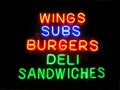 Times Square Deli Neon Sign Royalty Free Stock Photo