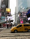 Times Square, Manhattan, NYC. Winter Royalty Free Stock Photo