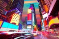 Times Square Manhattan New York deleted ads Royalty Free Stock Photo