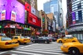 Times Square in New York City, NY USA Royalty Free Stock Photo