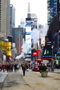 Times Square in New York City, NY USA Royalty Free Stock Photo