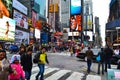 Times Square in New York City, NY USA Royalty Free Stock Photo