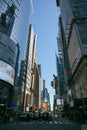 Times Square, New York, United States of America. Street photo on evening at May 2019 Royalty Free Stock Photo