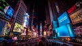 Times Square at Night Royalty Free Stock Photo