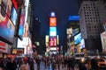 Times Square at night, New York City Royalty Free Stock Photo