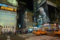 Times Square at night, New York City Royalty Free Stock Photo