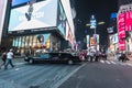 Times Square at night in New York City, USA Royalty Free Stock Photo