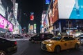 Times Square at night in New York City, USA Royalty Free Stock Photo