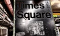 Times Square subway sign in New York City Royalty Free Stock Photo