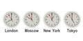 Timezone wall clocks