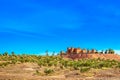 Timiderte Kasbah, Draa Valley, Morocco. Copy space for text Royalty Free Stock Photo