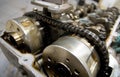 Timing chain drive in a car engine