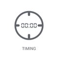 Timing icon. Trendy Timing logo concept on white background from