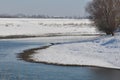 Timis River in the winter season Royalty Free Stock Photo