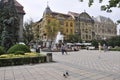 Timisoara, June 21st: Victory Square in Timisoara town from Banat county in Romania