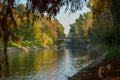 Timisoara parks and Bega River in the autumn Royalty Free Stock Photo