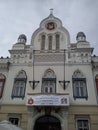 Timisoara / Romania - October 14, 2019: facade of the Serbian Orthodox Church after renovation Royalty Free Stock Photo