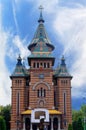 TIMISOARA, ROMANIA - 15 OCTOBER 2016 Romanian orthodox cathedral in Timisoara Royalty Free Stock Photo