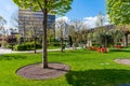 Timisoara,Timis Romania,April 24 2023: Iulius Town large green spaces for recreation Royalty Free Stock Photo