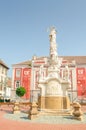 Timisoara Union Square fountain Royalty Free Stock Photo