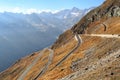 Timmelsjoch high alpine road. Oetztal Alps, South Tyrol, Italy Royalty Free Stock Photo