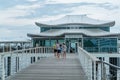 Timmendorf beach at the Baltic sea - CITY OF LUBECK, GERMANY - MAY 10, 2021