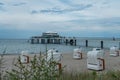 Timmendorf beach at the Baltic sea - CITY OF LUBECK, GERMANY - MAY 10, 2021