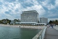 Timmendorf beach at the Baltic sea - CITY OF LUBECK, GERMANY - MAY 10, 2021