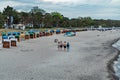 Timmendorf beach at the Baltic sea - CITY OF LUBECK, GERMANY - MAY 10, 2021