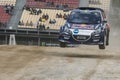 Timmy HANSEN. Peugeot 208. Barcelona FIA World Rallycross Championship. Montmelo, Spain. Septembe Royalty Free Stock Photo