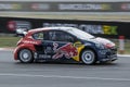 Timmy HANSEN. Peugeot 208. Barcelona FIA World Rallycross Royalty Free Stock Photo