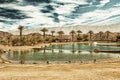 The Timna Lake in the Negev desert HDR