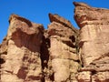 Timna Park and King Solomon`s Mines Negev Desert Israel Royalty Free Stock Photo