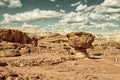 Timna Park, Mushroom sandstone in Israel HDR Royalty Free Stock Photo