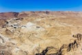 Timna Park and Solomon Pillars, Rocks in the desert, Landscape in the desert. Small rocky hills. Stone desert, red