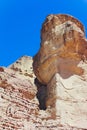 Timna Park and Solomon Pillars, Rocks in the desert, Landscape in the desert. Small rocky hills. Stone desert, red