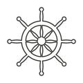 timon boat isolated icon