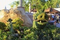 Disney world epcot centre lion king characters spring flower festival Royalty Free Stock Photo