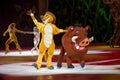 Timon and Pumbaa Waving Royalty Free Stock Photo