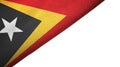 Timor-Leste East Timor flag left side with blank copy space