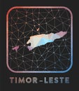 Timor-Leste map design.