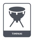 timpani icon in trendy design style. timpani icon isolated on white background. timpani vector icon simple and modern flat symbol