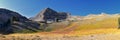 Timpanogos hiking trail views in Uinta Wasatch Cache National Forest, around Utah Lake, in the Rocky Mountains in fall. Salt Lake