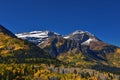 Timpanogos Mountain Peak from Willow Pine Hollow Ridge Trail hiking view Wasatch Rocky Mountains, Utah. USA Royalty Free Stock Photo