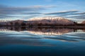Timpanogos Mountain Reflection Royalty Free Stock Photo
