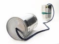 Tin can commication Royalty Free Stock Photo